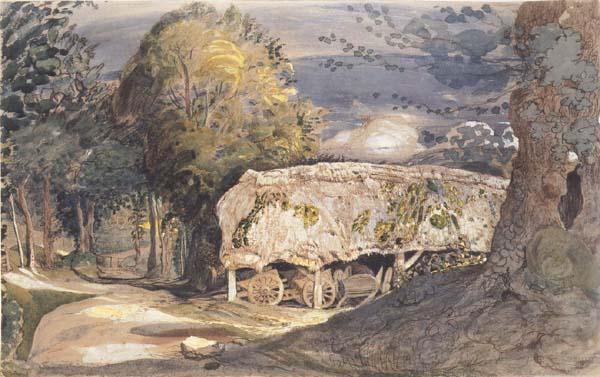 Samuel Palmer Cart Shed and Lane France oil painting art